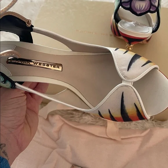 Sophia Webster 38.5 NWT Rousseau Jungle 100 heels. Never worn. Bought for $735 - Picture 4 of 9